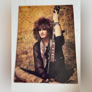 Vintage Motley Crue Nikki Sixx pinup